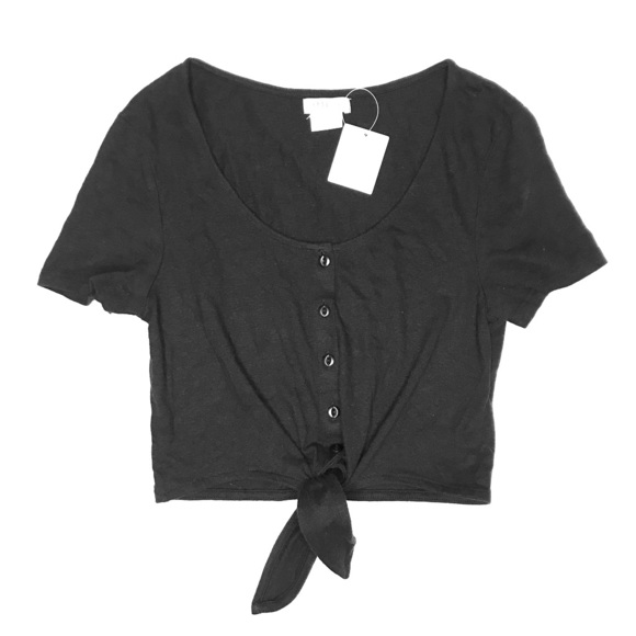 Urban Outfitters Tops - Urban outfitters tie front button down tee